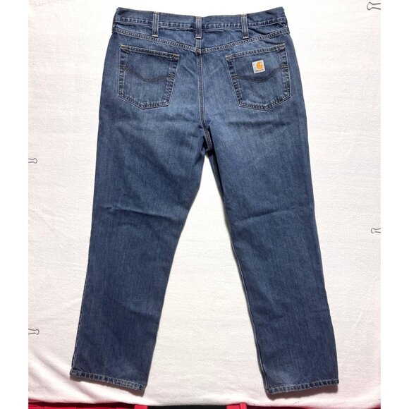 Carhartt Men's Jeans 38x32 Relaxed Fit Blue Denim RN# 14806 - Picture 8 of 8